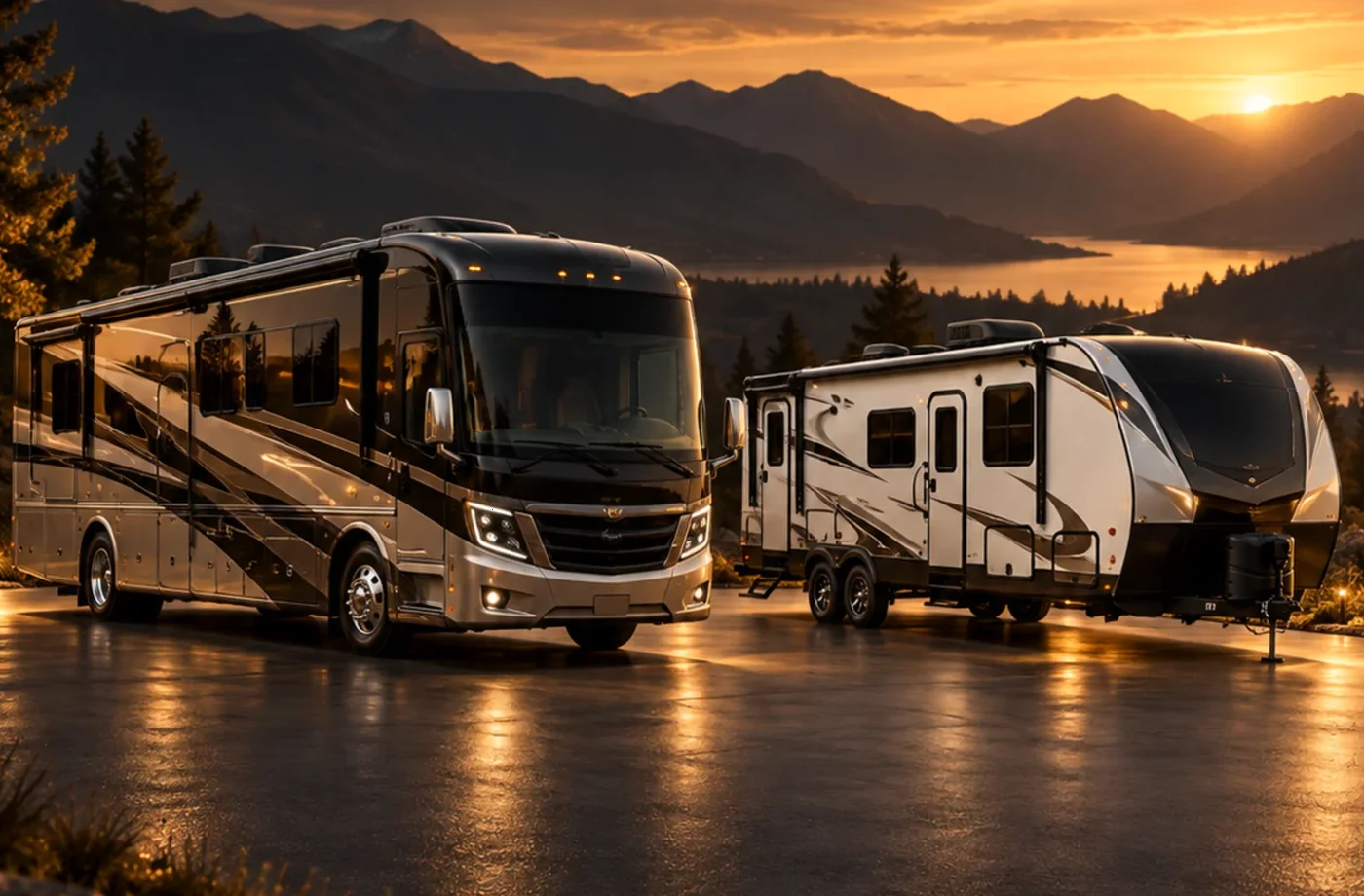 RV travel scene in Northern California supporting Sell or Trade an RV in Davis, CA