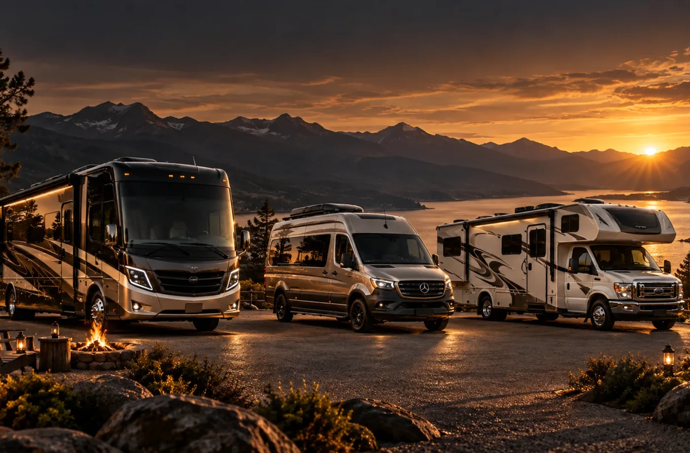 RV travel scene in Northern California supporting Financing and Buying Resources
