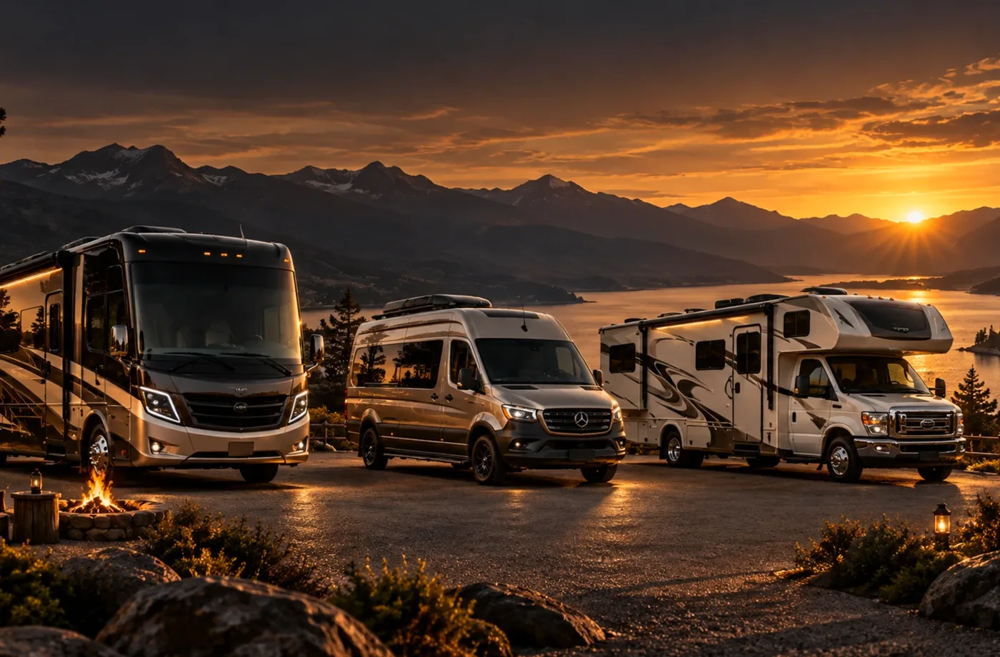 RV travel scene in Northern California supporting RV Trade-In