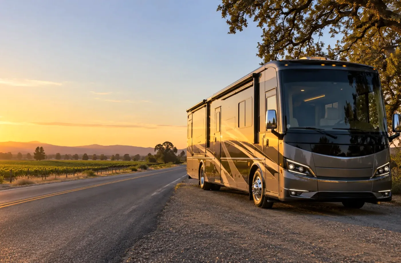 RV travel scene in Northern California supporting RV Sales, Rentals & Service in Davis, CA frequently asked questions