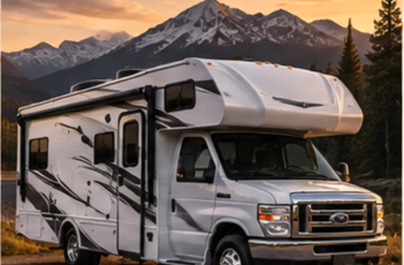 RV travel and dealership scene supporting Get in Touch