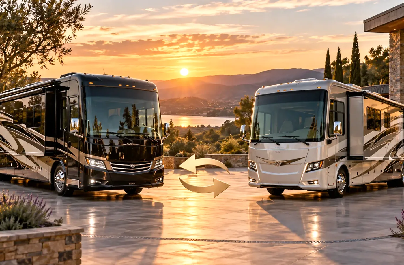RV travel and dealership scene supporting Research Before the Sales Conversation