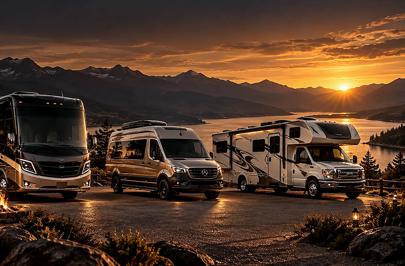 RV rental and road-trip scene supporting Understand the Total Rental Cost
