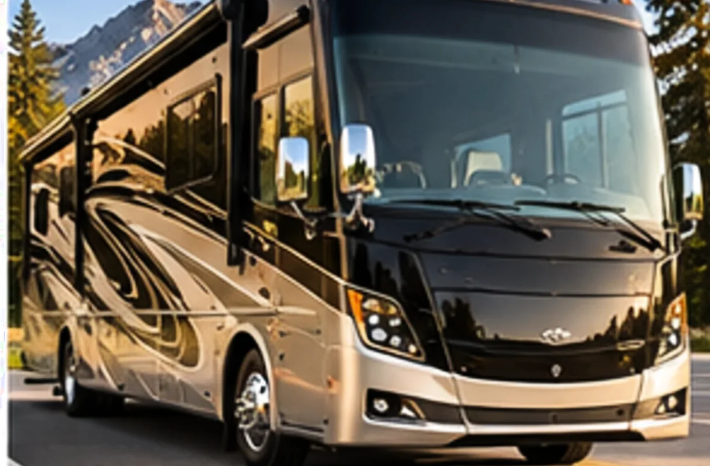 RV rental and road-trip scene supporting Class C Rentals