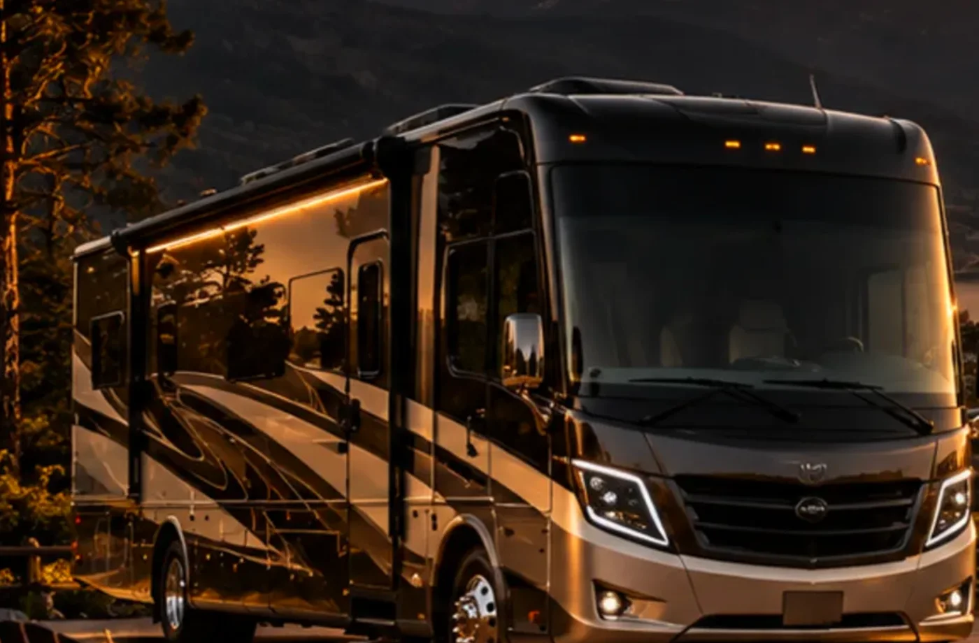 RV rental and road-trip scene supporting What to Check Before Booking