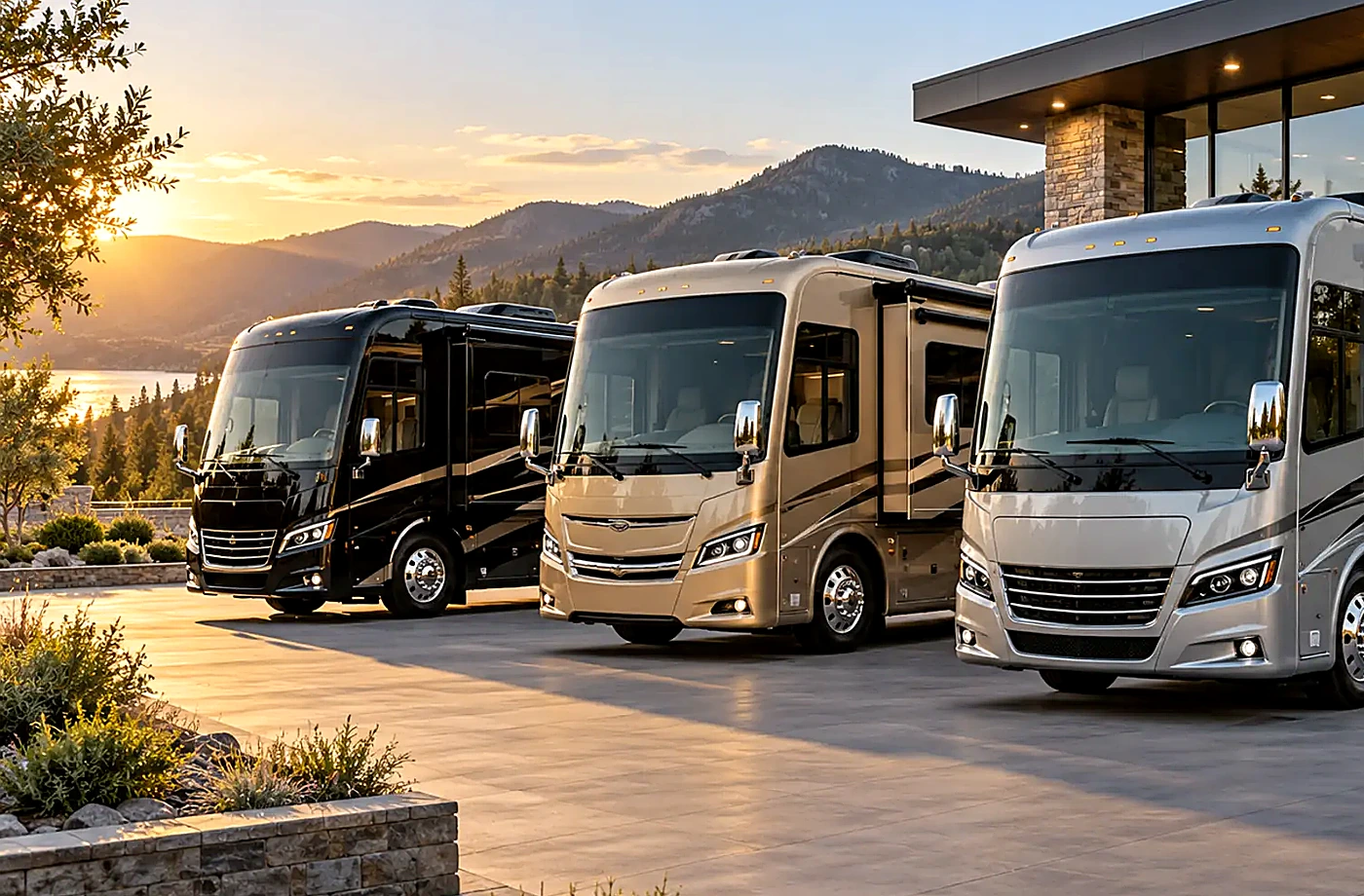 Motorhome and towable RV scene supporting Recently Added RVs in Davis, CA frequently asked questions