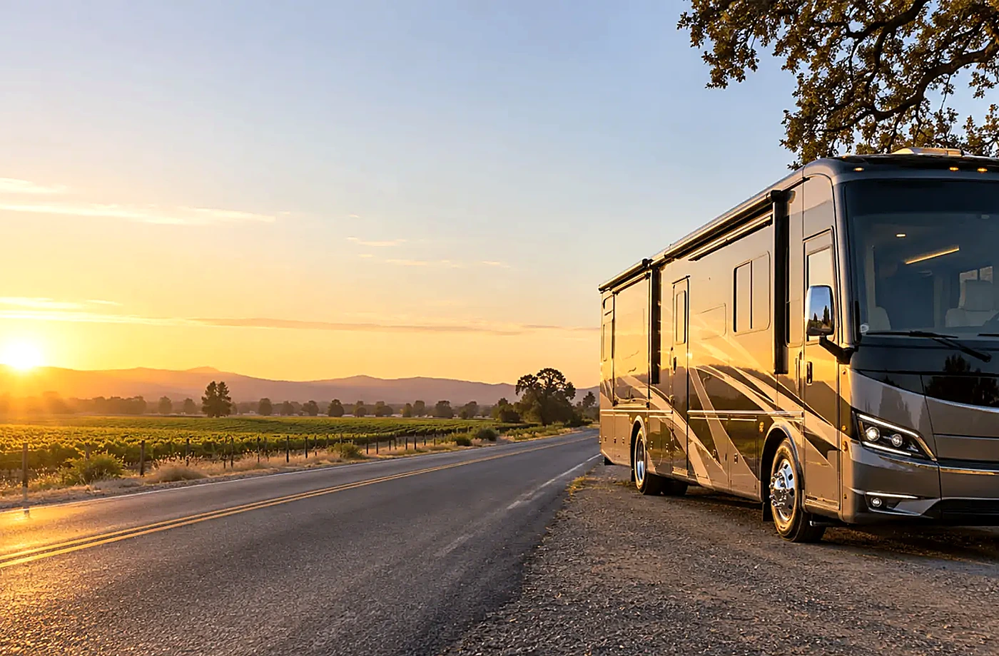 Motorhome and towable RV scene supporting Understand the Complete Purchase Cost